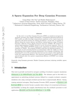 A Sparse Expansion For Deep Gaussian Processes