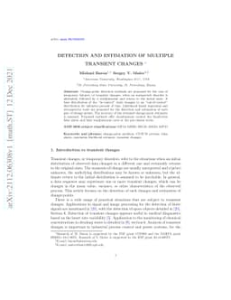 Detection and Estimation of Multiple Transient Changes