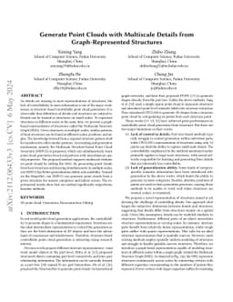 Generate Point Clouds with Multiscale Details from Graph-Represented
  Structures