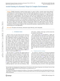 Aerial Chasing of a Dynamic Target in Complex Environments