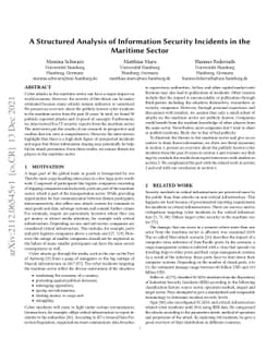 A Structured Analysis of Information Security Incidents in the Maritime
  Sector