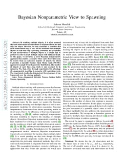 Bayesian Nonparametric View to Spawning