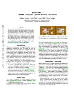 PantheonRL: A MARL Library for Dynamic Training Interactions