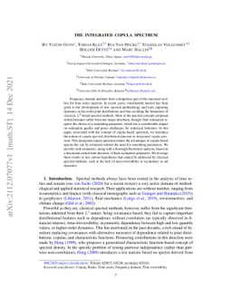 The integrated copula spectrum