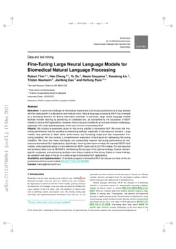 Fine-Tuning Large Neural Language Models for Biomedical Natural Language
  Processing