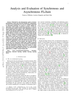 Analysis and Evaluation of Synchronous and Asynchronous FLchain