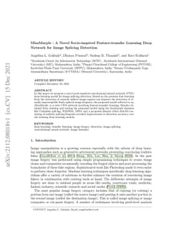 MissMarple : A Novel Socio-inspired Feature-transfer Learning Deep
  Network for Image Splicing Detection