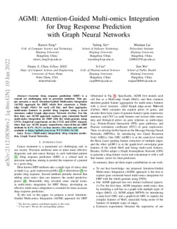 AGMI: Attention-Guided Multi-omics Integration for Drug Response
  Prediction with Graph Neural Networks