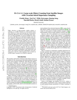 IS-COUNT: Large-scale Object Counting from Satellite Images with
  Covariate-based Importance Sampling