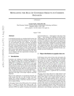 Mitigating the Bias of Centered Objects in Common Datasets