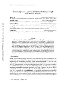 Community-based Layerwise Distributed Training of Graph Convolutional
  Networks