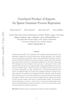 Correlated Product of Experts for Sparse Gaussian Process Regression