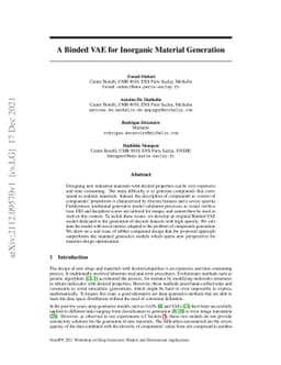 A Binded VAE for Inorganic Material Generation