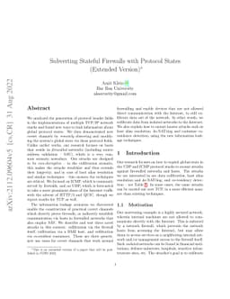 Subverting Stateful Firewalls with Protocol States (Extended Version)