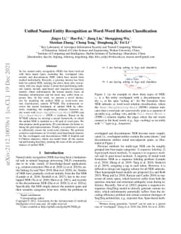 Unified Named Entity Recognition as Word-Word Relation Classification