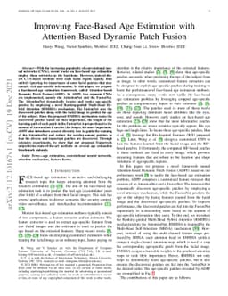 Improving Face-Based Age Estimation with Attention-Based Dynamic Patch
  Fusion