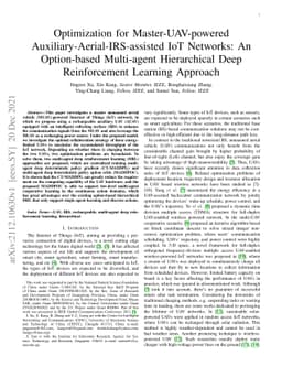 Optimization for Master-UAV-powered Auxiliary-Aerial-IRS-assisted IoT
  Networks: An Option-based Multi-agent Hierarchical Deep Reinforcement
  Learning Approach