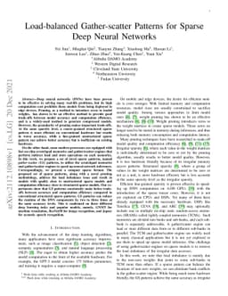 Load-balanced Gather-scatter Patterns for Sparse Deep Neural Networks