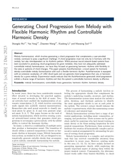 Generating Chord Progression from Melody with Flexible Harmonic Rhythm
  and Controllable Harmonic Density
