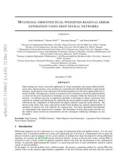 Multigoal-oriented dual-weighted-residual error estimation using deep
  neural networks