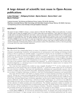 STEREO: Scientific Text Reuse in Open Access Publications