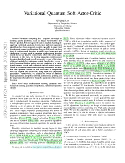 Variational Quantum Soft Actor-Critic