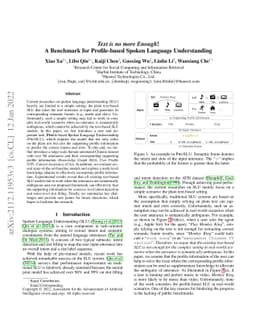 Text is no more Enough! A Benchmark for Profile-based Spoken Language
  Understanding