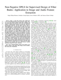 Nonnegative OPLS for Supervised Design of Filter Banks: Application to
  Image and Audio Feature Extraction