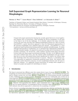 Self-Supervised Graph Representation Learning for Neuronal Morphologies