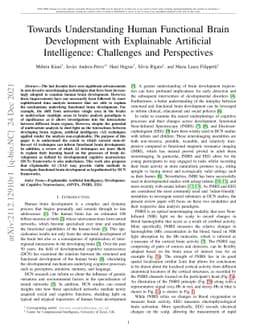 Towards Understanding Human Functional Brain Development with
  Explainable Artificial Intelligence: Challenges and Perspectives