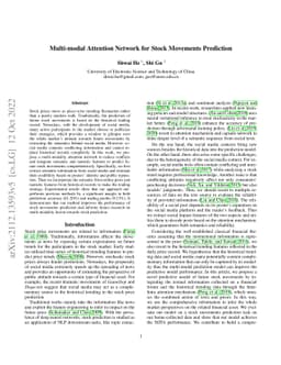 Multi-modal Attention Network for Stock Movements Prediction