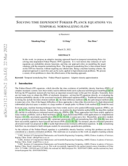 Solving time dependent Fokker-Planck equations via temporal normalizing
  flow
