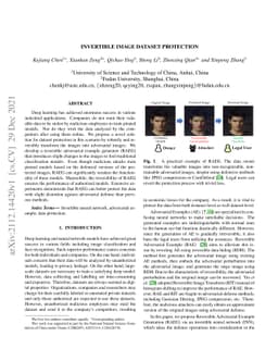 Invertible Image Dataset Protection
