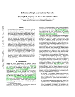 Deformable Graph Convolutional Networks