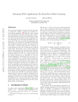 Isotuning With Applications To Scale-Free Online Learning