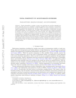 Total positivity in multivariate extremes