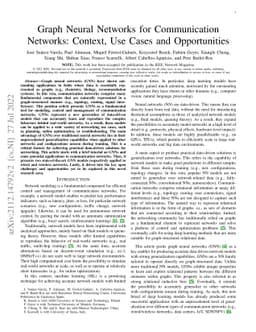 Graph Neural Networks for Communication Networks: Context, Use Cases and
  Opportunities