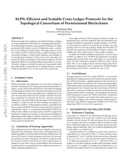XLPN: Efficient and Scalable Cross-Ledger Protocols for the Topological
  Consortium of Permissioned Blockchains