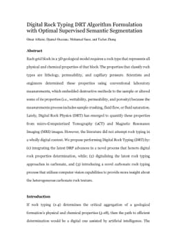Digital Rock Typing DRT Algorithm Formulation with Optimal Supervised
  Semantic Segmentation