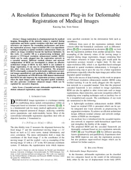 A Resolution Enhancement Plug-in for Deformable Registration of Medical
  Images