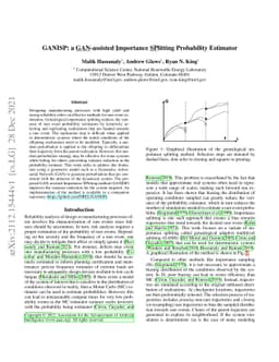 GANISP: a GAN-assisted Importance SPlitting Probability Estimator