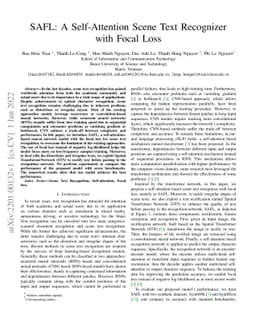 SAFL: A Self-Attention Scene Text Recognizer with Focal Loss