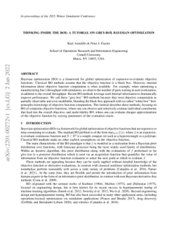 Thinking inside the box: A tutorial on grey-box Bayesian optimization