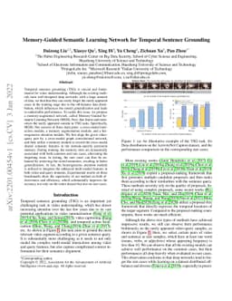 Memory-Guided Semantic Learning Network for Temporal Sentence Grounding