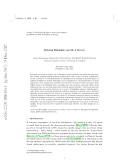 Relating Blindsight and AI: A Review