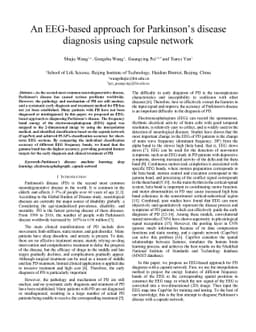 An EEG-based approach for Parkinson's disease diagnosis using Capsule
  network