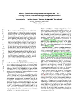 Neural combinatorial optimization beyond the TSP: Existing architectures
  under-represent graph structure