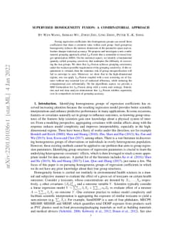 Supervised Homogeneity Fusion: a Combinatorial Approach