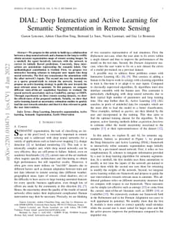 DIAL: Deep Interactive and Active Learning for Semantic Segmentation in
  Remote Sensing