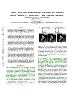Learning Quality-aware Representation for Multi-person Pose Regression